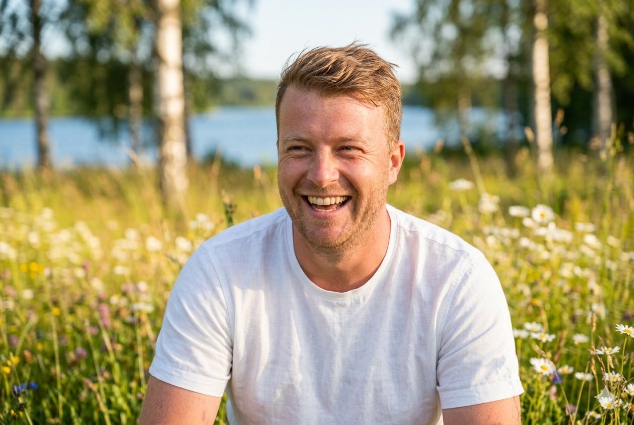 Carl-Gustav Öberg outdoors in Sweden